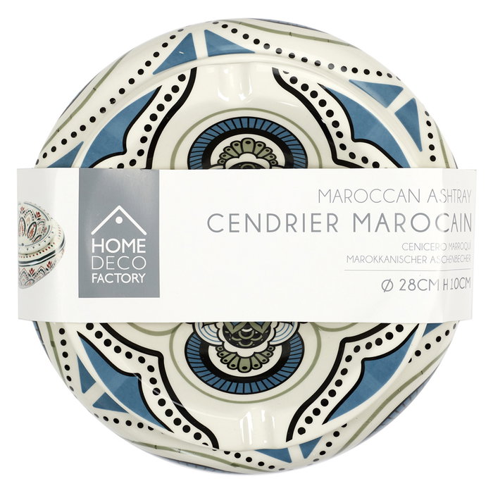 Home Deco Factory Cenicero con Agua Mirage XLL - Cenicero Marroquí grande para exterior, diámetro 25 cm