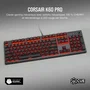Teclado mecánico para juegos CORSAIR K60 PRO con LED rojo - Azerty - Negro (CH-910D029-FR)