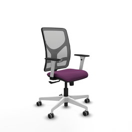 PIQUERAS Y CRESPO Silla de oficina Motilla con mecanismo Sincro, Morado y Gris