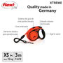 Flexi Xtreme Correa Extensible 3m Naranja XS
