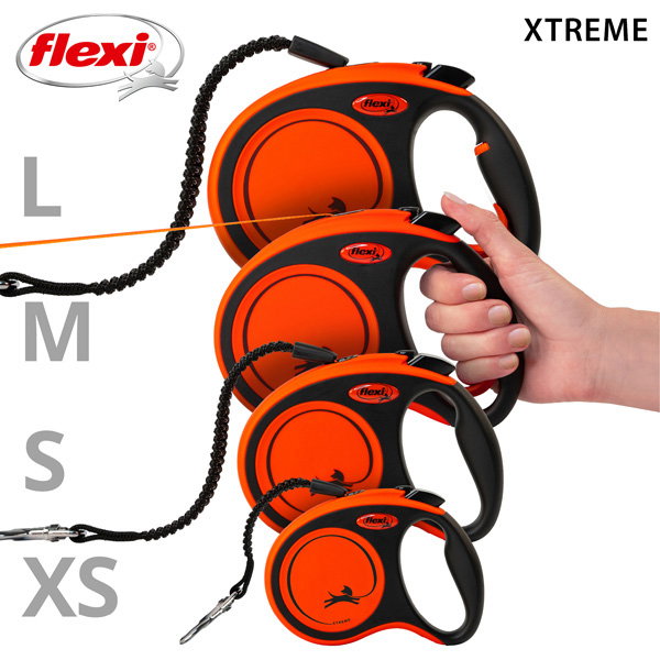 Flexi Xtreme Correa Extensible 3m Naranja XS