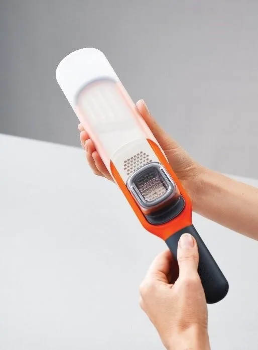 Joseph Joseph Handi-Grate Naranja Rallador y Rebanador Mini 2 en 1