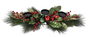 DKD Home Decor Portavelas de PVC y Metal Verde y Rojo para 3 Velas