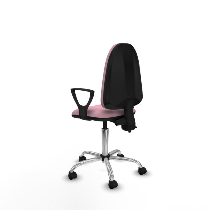 PIQUERAS Y CRESPO Silla de oficina Aýna Rosa con mecanismo de doble maneta PIQUERAS Y CRESPO Silla de oficina Aýna Rosa con mecanismo de doble maneta
