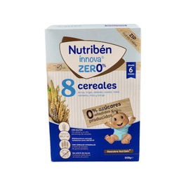 Nutriben Innova 8 Cereales 0% Leche en Polvo para Bebés, Formato 500 G