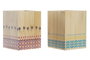 DKD Home Decor Cubertero de Bambú Africa Gres Surtido