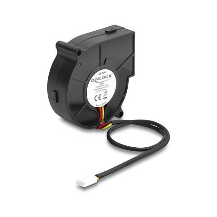 DeLOCK Ventilador radial 12V CC 75x75x25mm 3 Pin DeLOCK Ventilador radial 12V CC 75x75x25mm 3 Pin
