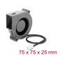 DeLOCK Ventilador radial 12V CC 75x75x25mm 3 Pin