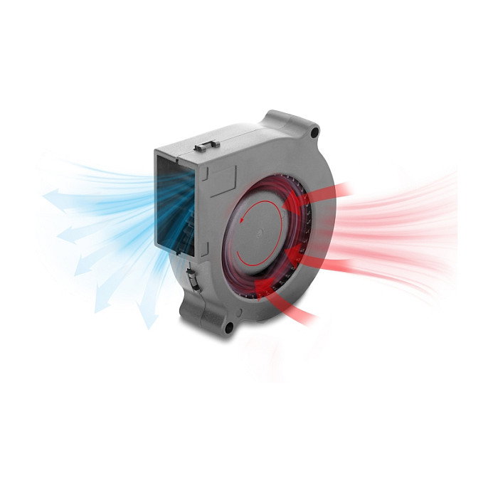 DeLOCK Ventilador radial 12V CC 75x75x25mm 3 Pin DeLOCK Ventilador radial 12V CC 75x75x25mm 3 Pin
