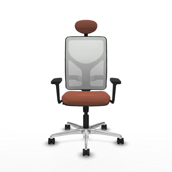 PIQUERAS Y CRESPO Silla de oficina Motilla con mecanismo Sincro, Marrón y Blanco PIQUERAS Y CRESPO Silla de oficina Motilla con mecanismo Sincro, Marrón y Blanco
