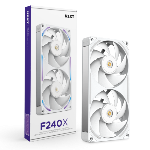 NZXT F240X Ventilador 240mm RGB Blanco