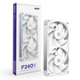 NZXT F240X Ventilador 240mm RGB Blanco
