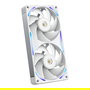 NZXT RF-U24PN-W1 Ventilador RGB 240mm F240X, Dual 120mm, 24 LEDs, PWM, Blanco, Flujo de Aire 104 CFM, Compatible con Caja de PC