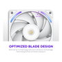 NZXT F240X RGB Ventilador 240mm Blanco