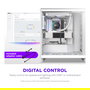 NZXT RF-U24PN-W1 Ventilador RGB 240mm F240X, Dual 120mm, 24 LEDs, PWM, Blanco, Flujo de Aire 104 CFM, Compatible con Caja de PC