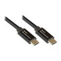 GoodConnections Cable USB-C a USB-C 2.0 de 0,5 m, 100W, Negro