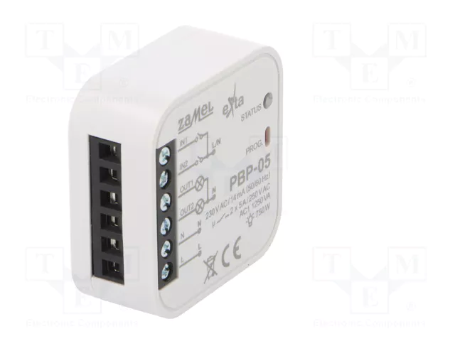ZAMEL PBP-05 Relé de instalación biestable por impulsos NA x2