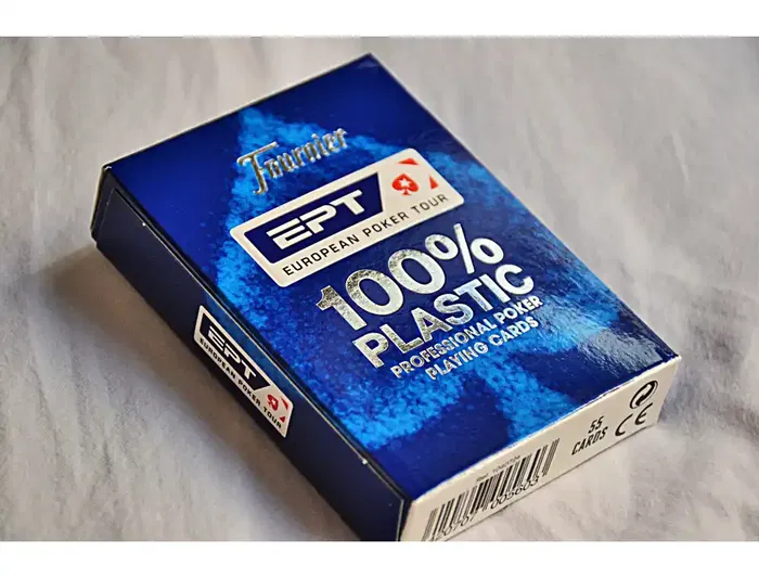 Fournier Baraja Póker Inglés Plástico European Poker Tour Índice Gigante 55 Cartas