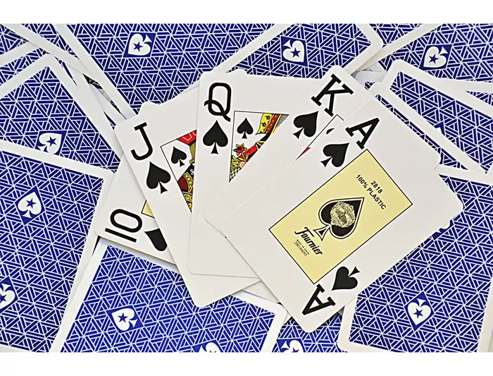 Fournier Baraja Póker Inglés Plástico European Poker Tour Índice Gigante 55 Cartas