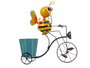 Ibergarden Macetero Bicicleta Abeja 31 x 35 x 13 cm Metal Amarillo Azul (Set de 6)