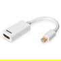 Digitus Mini DisplayPort a HDMI Cable Adaptador, Mini DisplayPort Macho/Hembra a HDMI Macho, Blanco, 0.15m