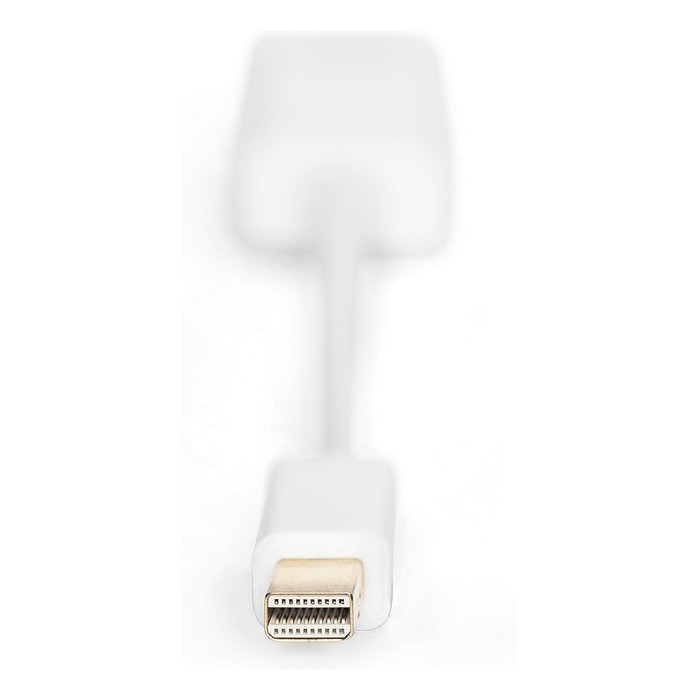 Digitus Mini DisplayPort a HDMI Cable Adaptador, Mini DisplayPort Macho/Hembra a HDMI Macho, Blanco, 0.15m