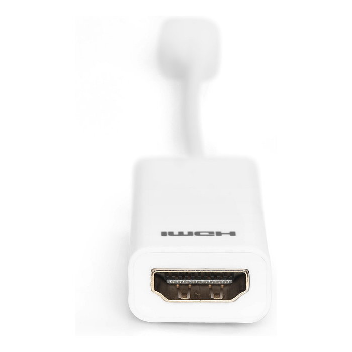 Digitus Mini DisplayPort a HDMI Cable Adaptador, Mini DisplayPort Macho/Hembra a HDMI Macho, Blanco, 0.15m