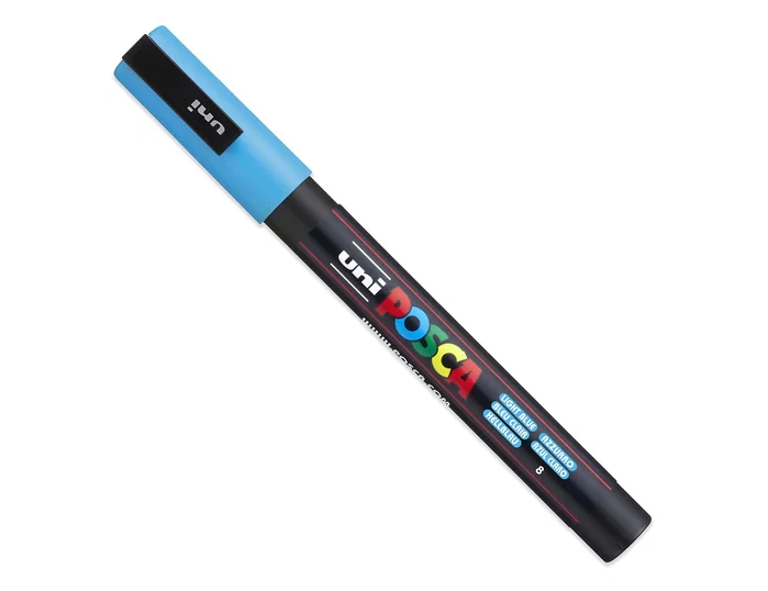 Uni-ball Posca PC-3M Azul Cielo 0,9-1,3mm Uni-ball Posca PC-3M Azul Cielo 0,9-1,3mm
