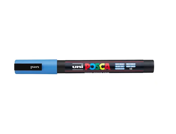 POSCA Marcador PC-3M Punta Cónica 0,9 - 1,3 mm Azul Cielo POSCA Marcador PC-3M Punta Cónica 0,9 - 1,3 mm Azul Cielo
