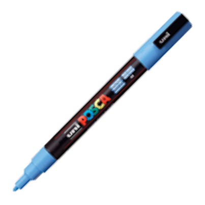 Uni ball Posca PC-3M Azul Cielo 0,9 - 1,3 mm
