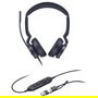 Yealink UH46 Dual UC Auriculares Diadema USB-C/A Negro Alámbrico Oficina/Centro de Llamadas