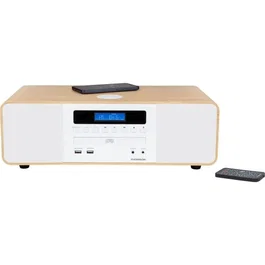 Thomson MIC201IBT Micro HiFi System Bluetooth CD MP3 USB Blanco con Cargador Inalámbrico