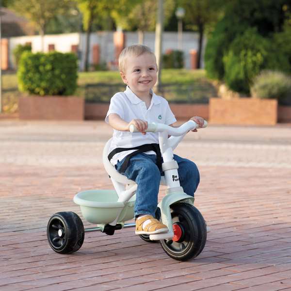 Smoby Triciclo Be Fun Confort Verde, para niños de 3 años, sin montaje, 68x52x52 cm