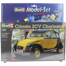 Revell Rev67095 - Set de Modelismo Coche a Escala Citroën 2 CV con Pegamento, Pinturas y Accesorios