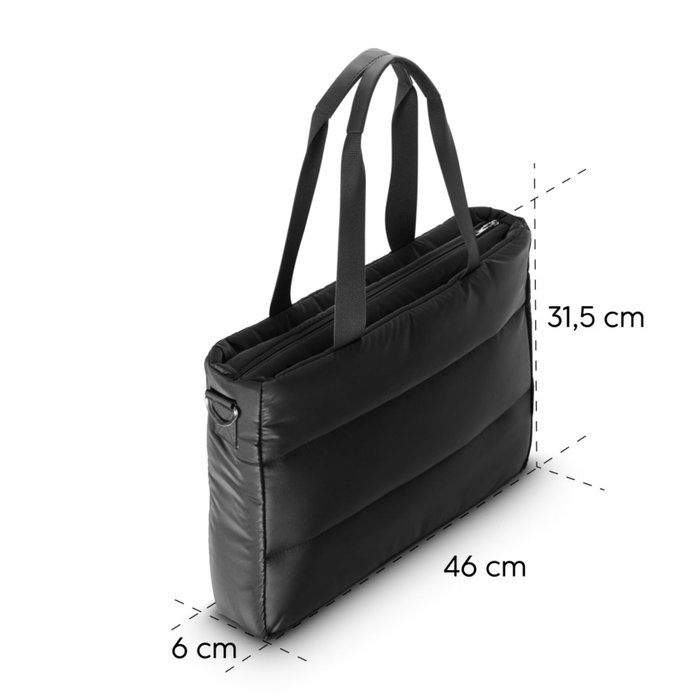 Hama Stepp Bolso Shopper para Portátil hasta 16,2 pulgadas, Negro Hama Stepp Bolso Shopper para Portátil hasta 16,2 pulgadas, Negro