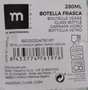 La Mediterranea Botella Frasca de 280 ml con Tapón de Corcho (36 Unidades)