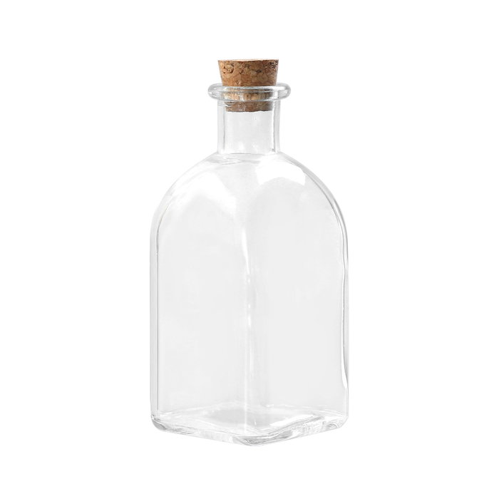 La Mediterranea Botella Frasca de 280 ml con Tapón de Corcho (36 Unidades)
