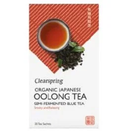 CLEARSPRING Te Oolong Infusión Ecológico - Té Verde Ligeramente Fermentado - 20 Bolsitas