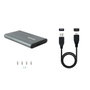 TooQ TQE-2503G Carcasa Externa para Discos 2,5” HDD/SSD, Gris