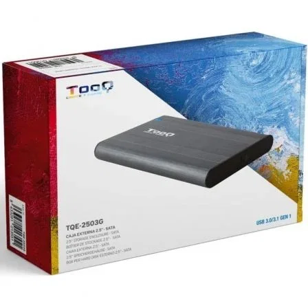 TooQ TQE-2503G Caja Externa para Disco Duro de 2.5" USB 3.1 Gris Sin Tornillos TooQ TQE-2503G Caja Externa para Disco Duro de 2.5" USB 3.1 Gris Sin Tornillos