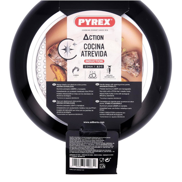 Pyrex ACTION Sartén de Aluminio Prensado 24 cm Cobre
