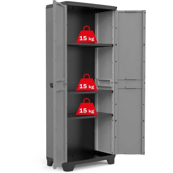 Kis Stilo Armario alto de jardín 65 x 39 x 173 cm KIS8013183073657