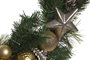 DKD Home Decor Corona LED PVC Verde y Dorado con 50 LEDs