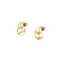 Trussardi Pendientes T-Design Ear Baroque SS YG Dorado 1,5cm