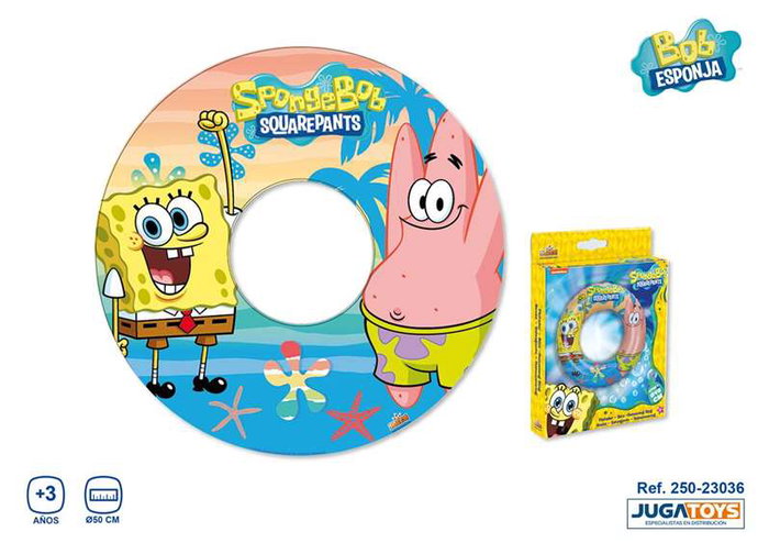 JugaToys Flotador Bob Esponja 50cm diámetro