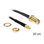 DeLOCK Cable coaxial 88580 SMA hembra a MMCX 0,2 m