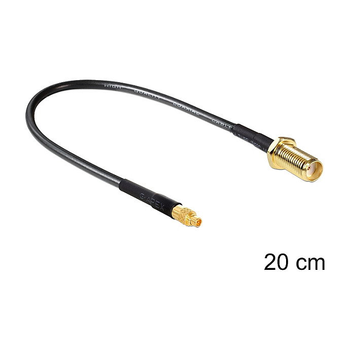 DeLOCK Cable coaxial 88580 SMA hembra a MMCX 0,2 m