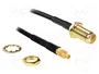 DeLOCK 88580 Cable coaxial SMA a MMCX 200 mm Negro