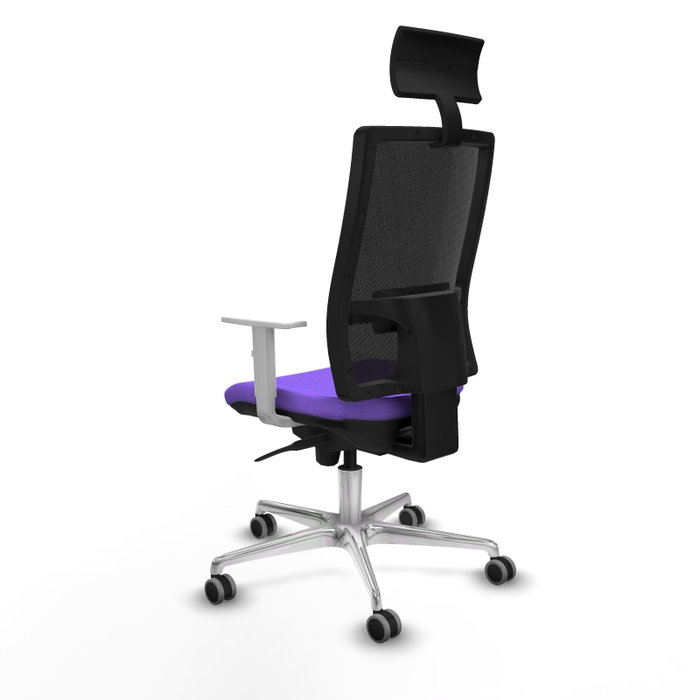 PIQUERAS Y CRESPO Silla de oficina Horna con mecanismo Sincro, Lila y Negro PIQUERAS Y CRESPO Silla de oficina Horna con mecanismo Sincro, Lila y Negro