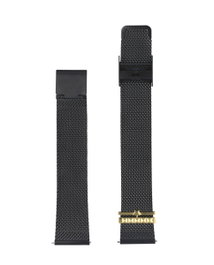 Watxandco Correa para Mujer de Acero Negro 38mm